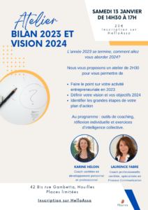 Lire la suite à propos de l’article Atelier bilan 2023 – vision 2024